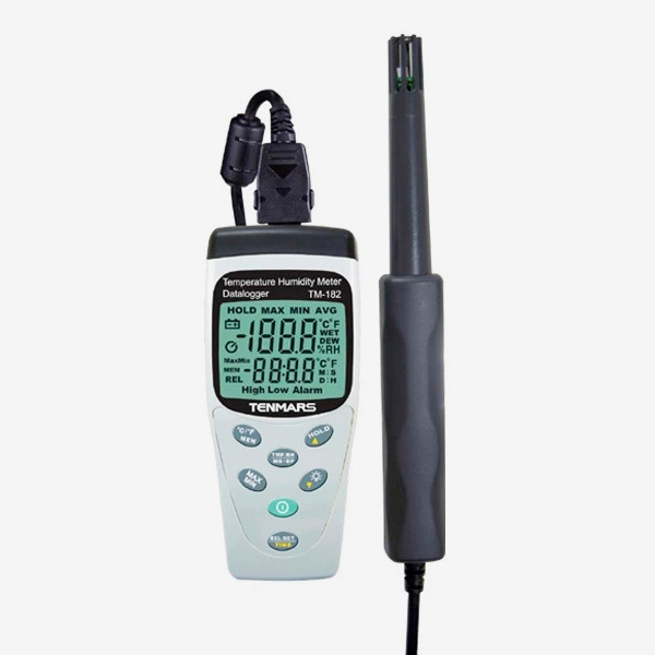 Tenmars TM-182 | Medidor de Humedad y Temperatura de Precisión c/Registro 3 Medidor de humedad y temperatura de precisión c/registro Tenmars TM-182
