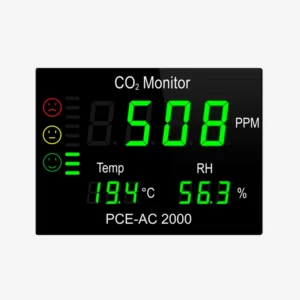 Medidor de CO2 con Gran Pantalla PCE AC-2000 