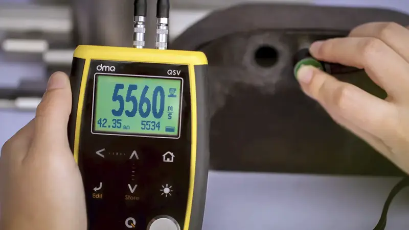 Demeq QSV-B | Medición de Velocidad Vía Espesor, Ingreso Manual 13 qsv uso