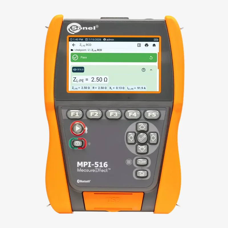Sonel MPI-516 | Medidor Multifunción de Parámetros de Instalaciones Eléctricas 2 Sonel MPI-516